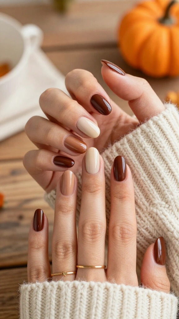 Espresso and Latte Color Block