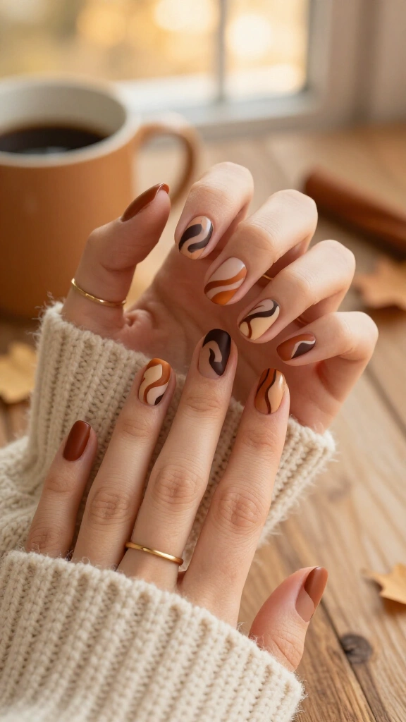 Matte Cinnamon Swirls