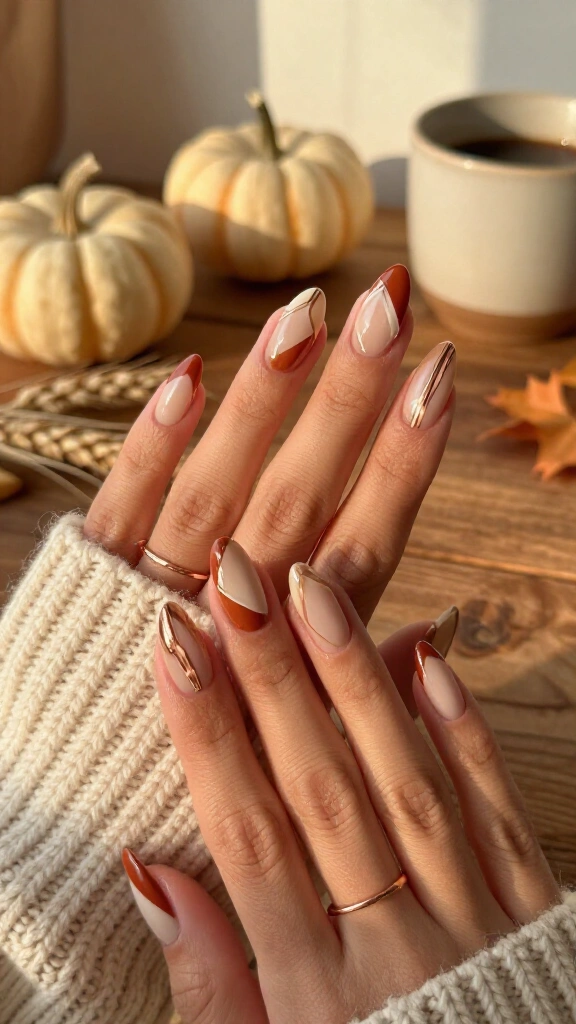 Muted Terracotta & Cream Negative Space