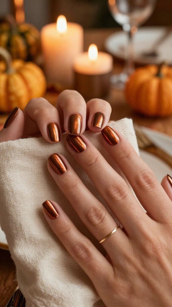 High-Shine Metallic Bronze