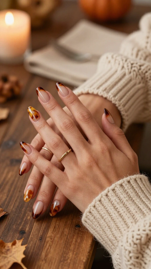 Tortoiseshell French Tips