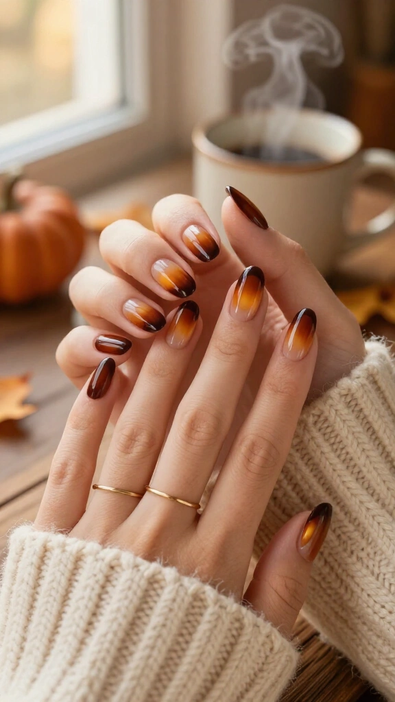 Espresso Melt Aura Nails