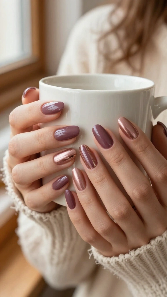 Smoked Plum with Rose Gold Accents