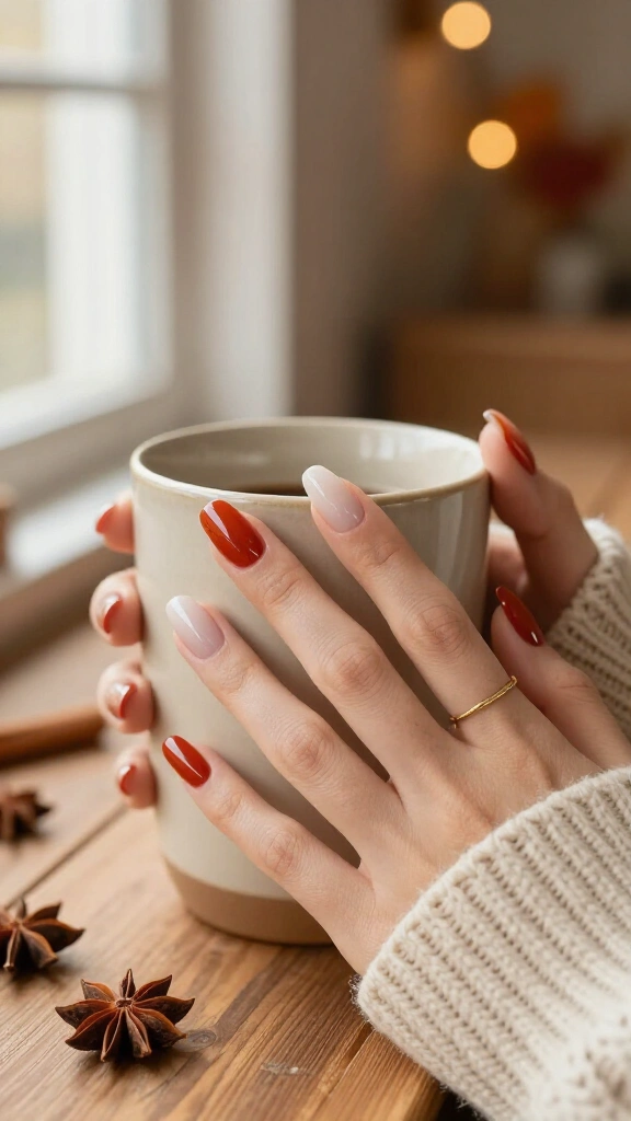 Spiced Cider Micro-French Tips