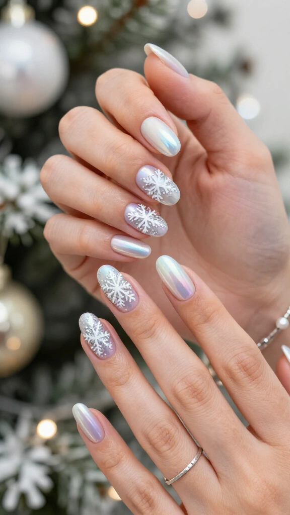 Frosted Chrome Snowflake Accents
