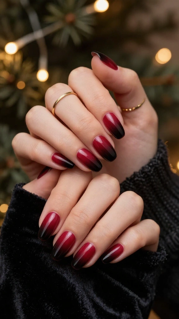 Red Wine Ombré Fade