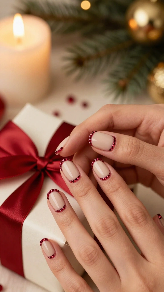 Ruby Red Micro Rhinestones