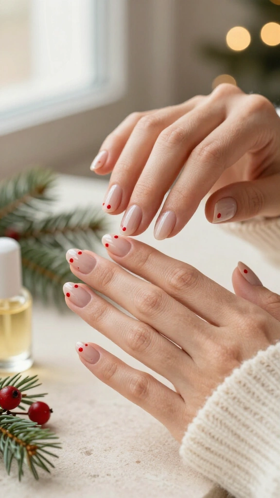 Minimalist Red Dot Cuticles