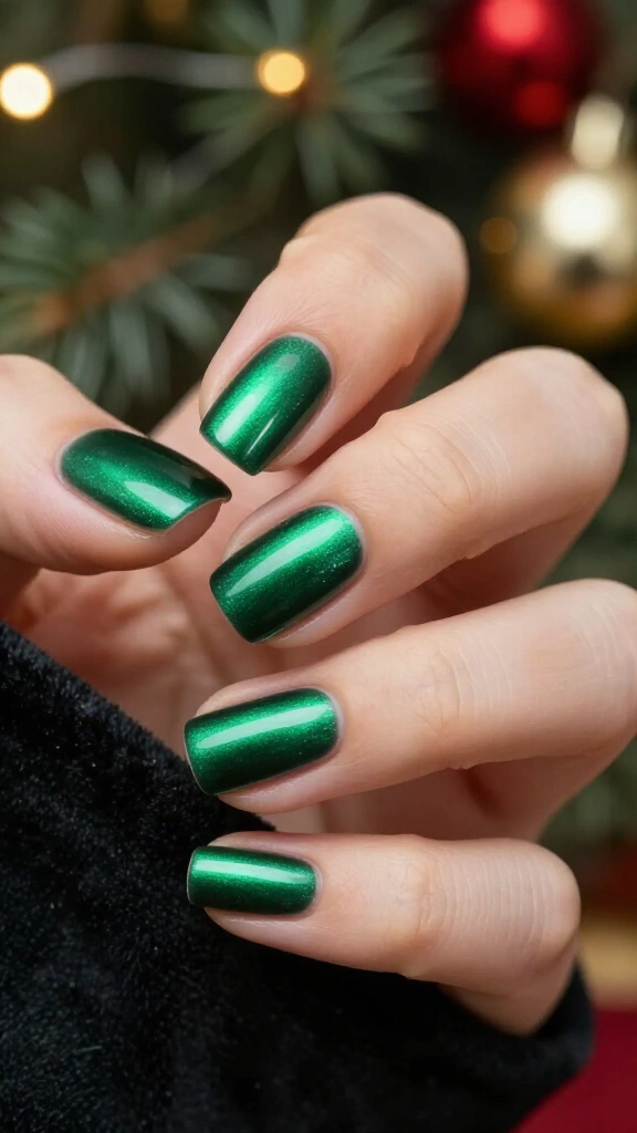 Emerald Velvet Cat-Eye
