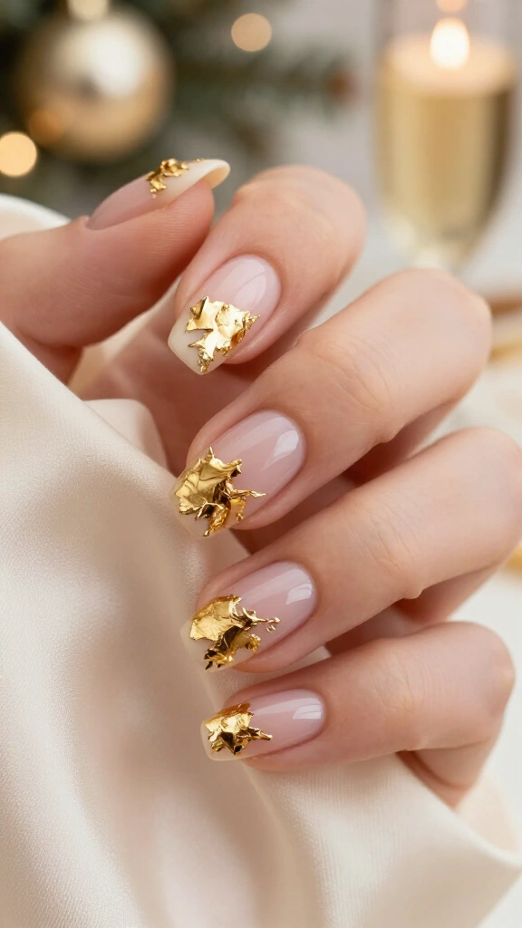 Liquid gold foil leafing