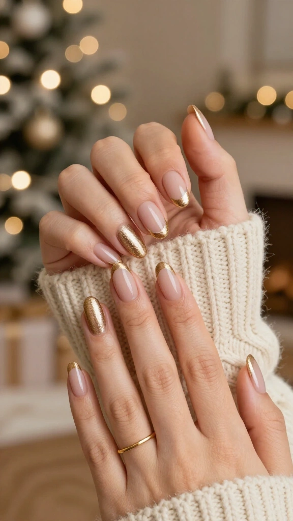 Gilded Edge French Tips