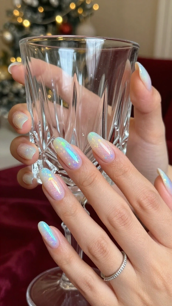 Iridescent opal glow