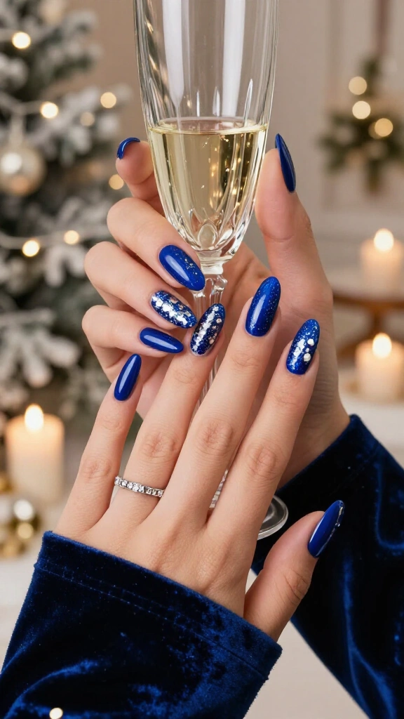 Royal sapphire blue sparkle