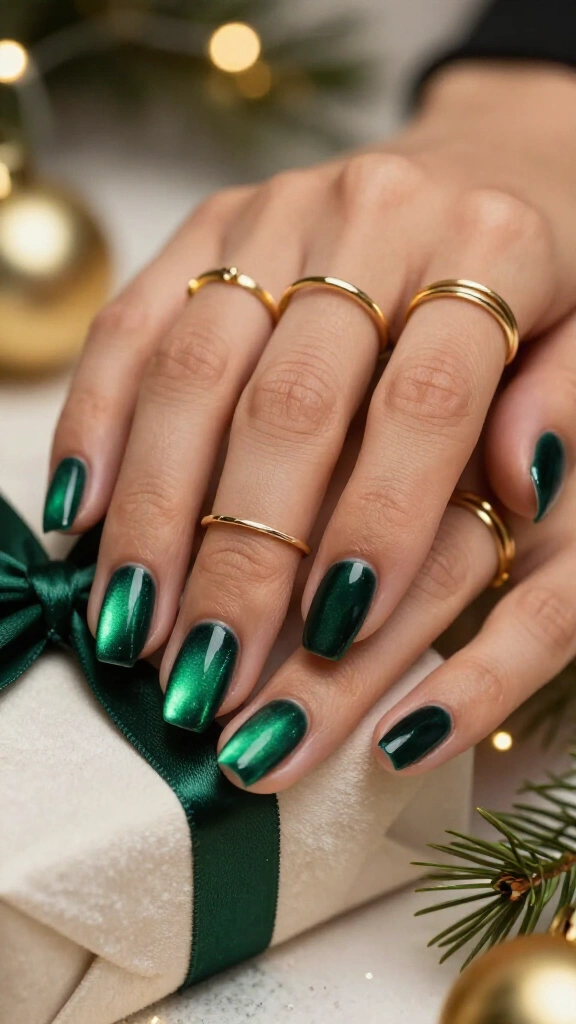 Classic velvet emerald green