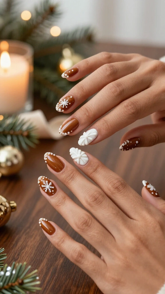 Frosted gingerbread brown