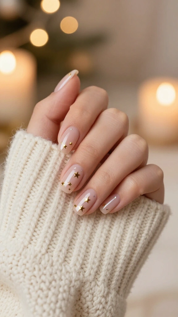 Minimalist gold star decals