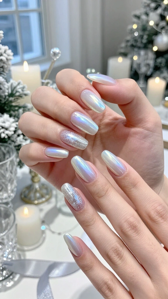 Pearlescent snow queen almonds