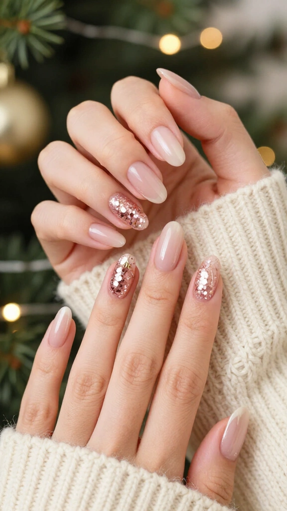 Sparkly pink bauble ornaments