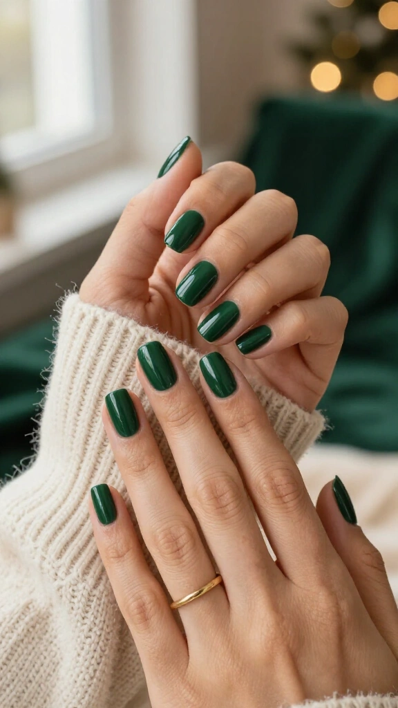 Deep Evergreen Cream Polish