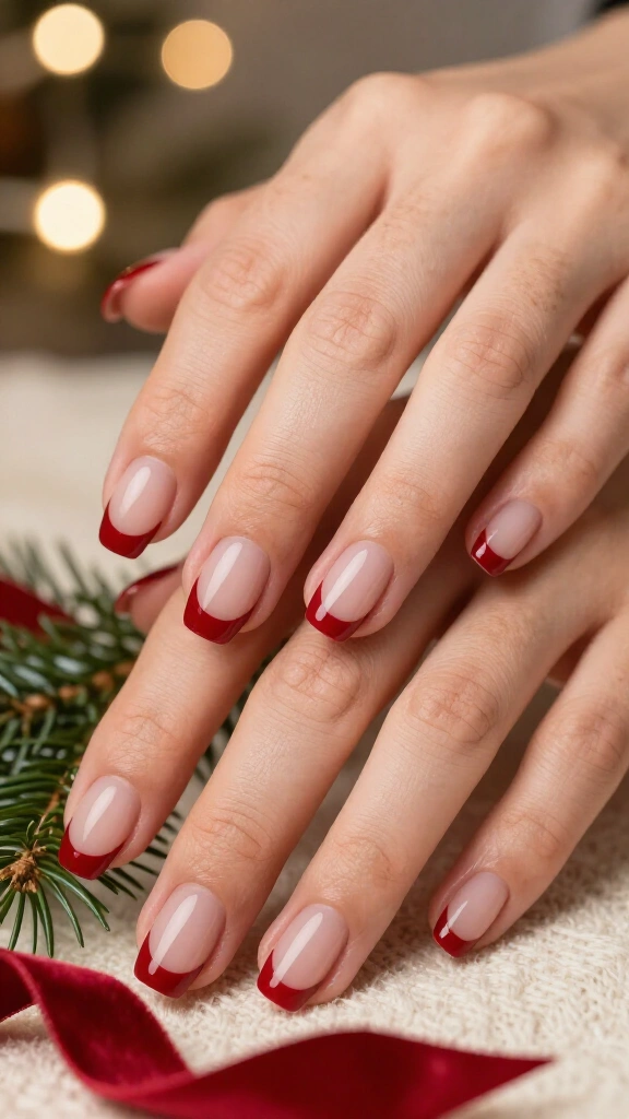 Red and Nude Half Moons