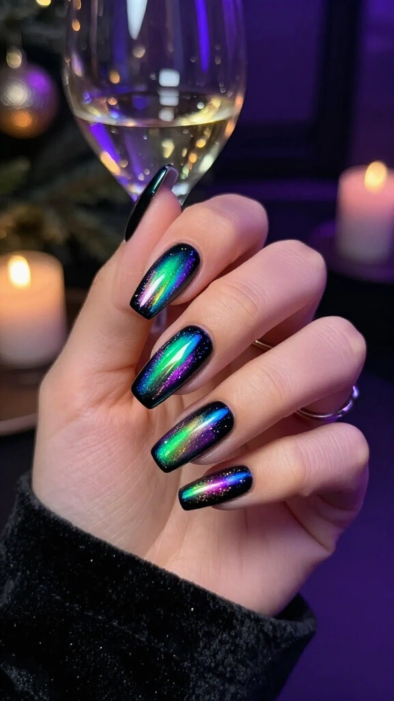 Holographic northern lights