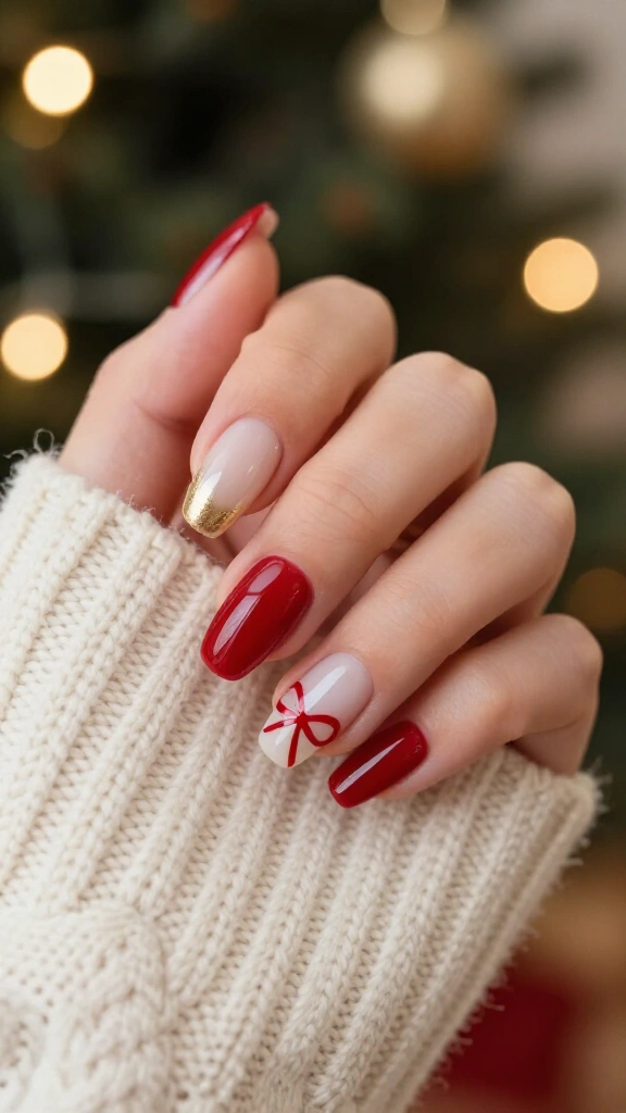 Ribbon and bow accents