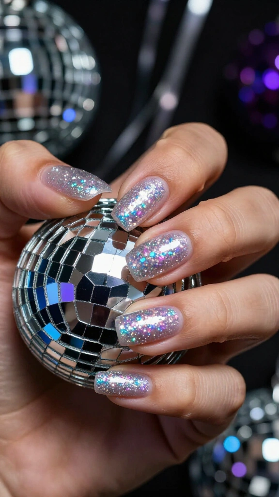 Holographic Disco Ball Reflective Gel