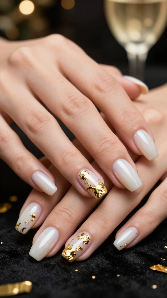 Molten Liquid Gold Foil Accents