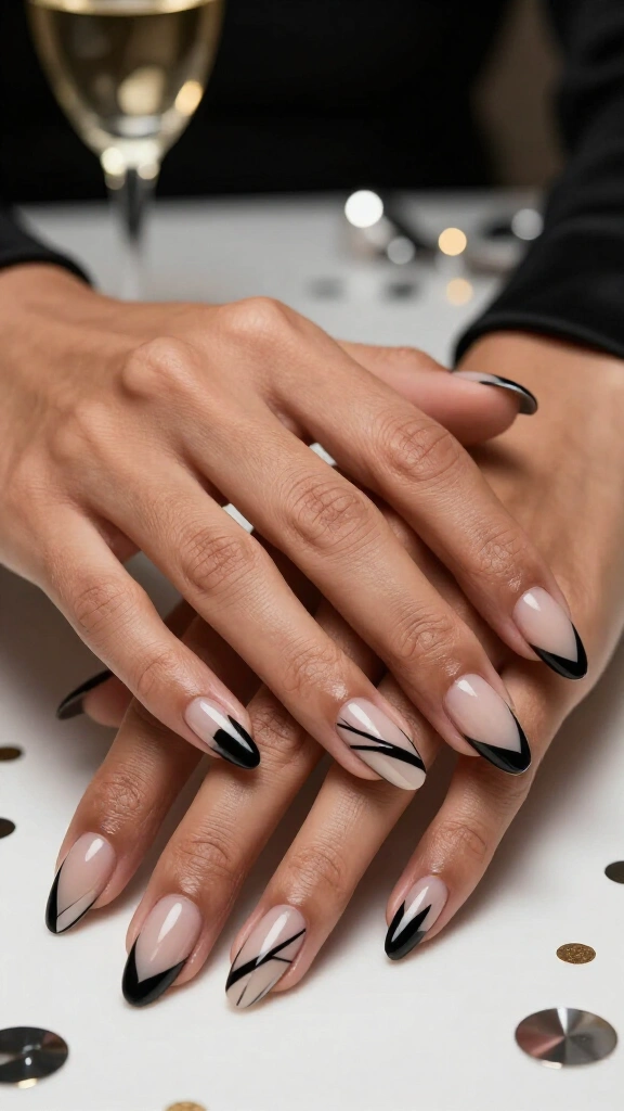 Ultra-Glossy Tuxedo Negative Space