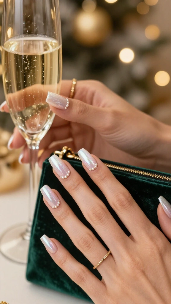 Pearl-Studded Glazed Donut Finish