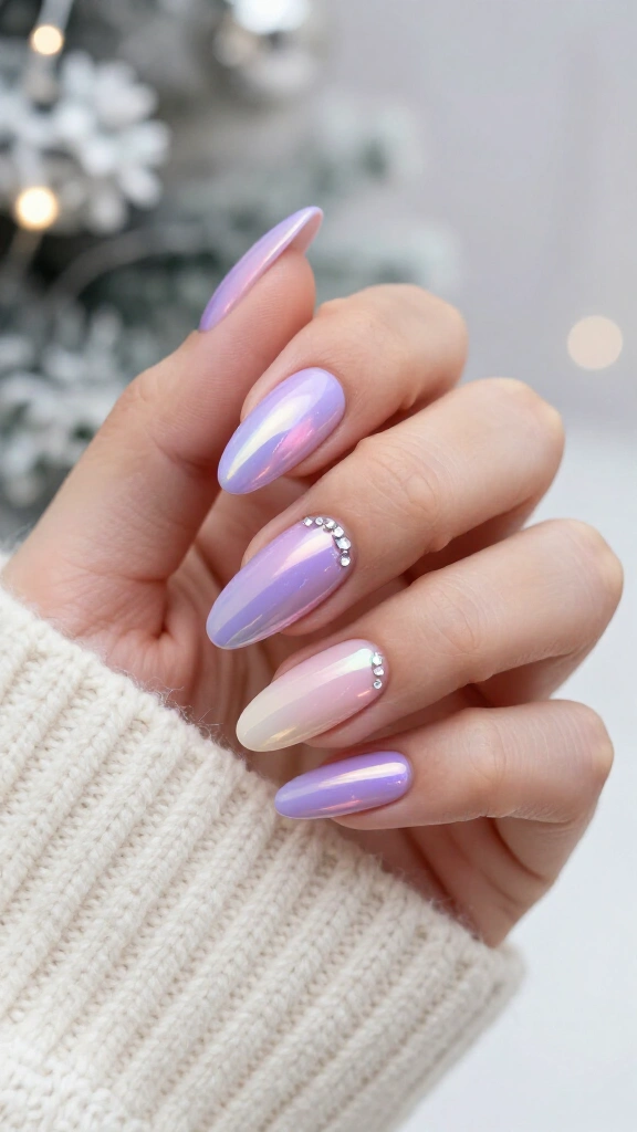 Sugar plum fairy iridescent coffin
