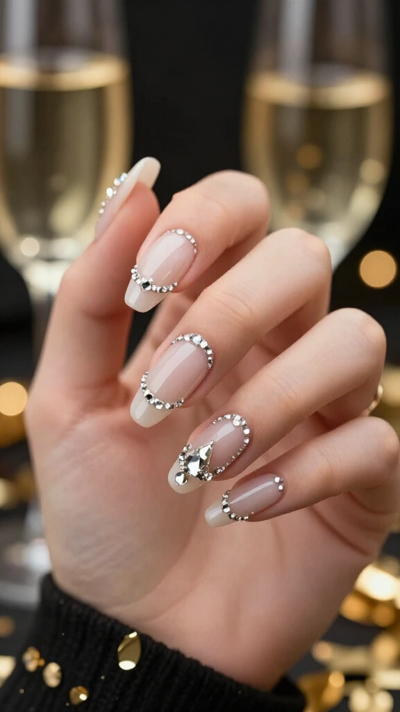 Dripping Crystal Rhinestone Cuffs