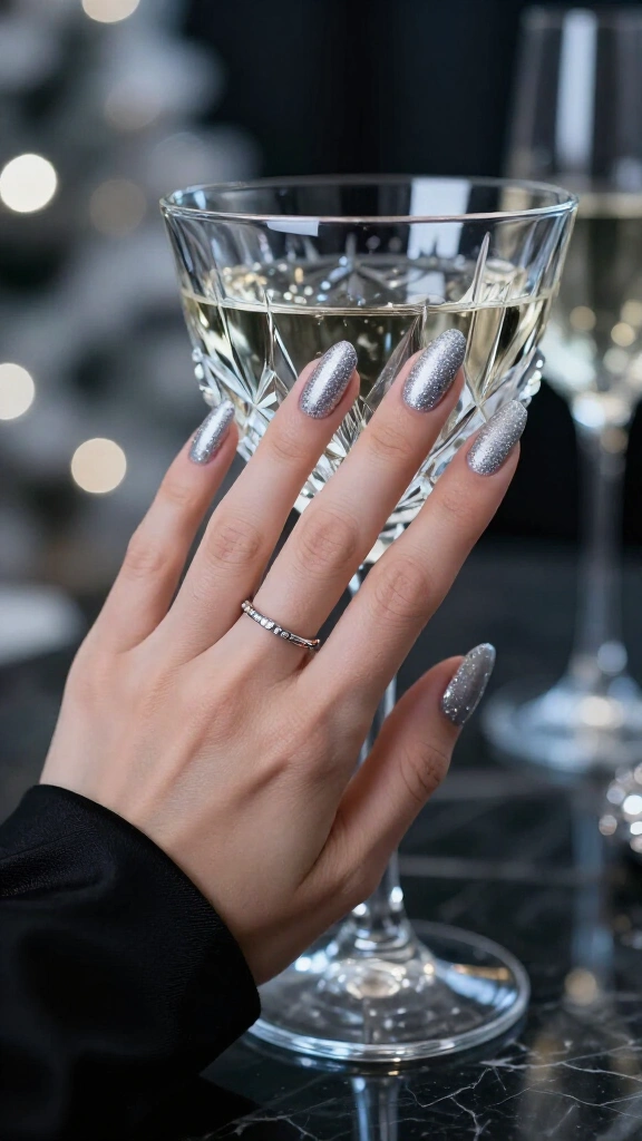 Frosted Platinum Micro-Glitter