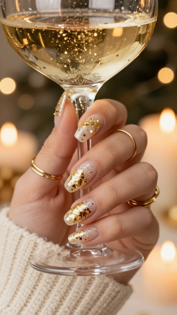 Sparkling champagne flute tips