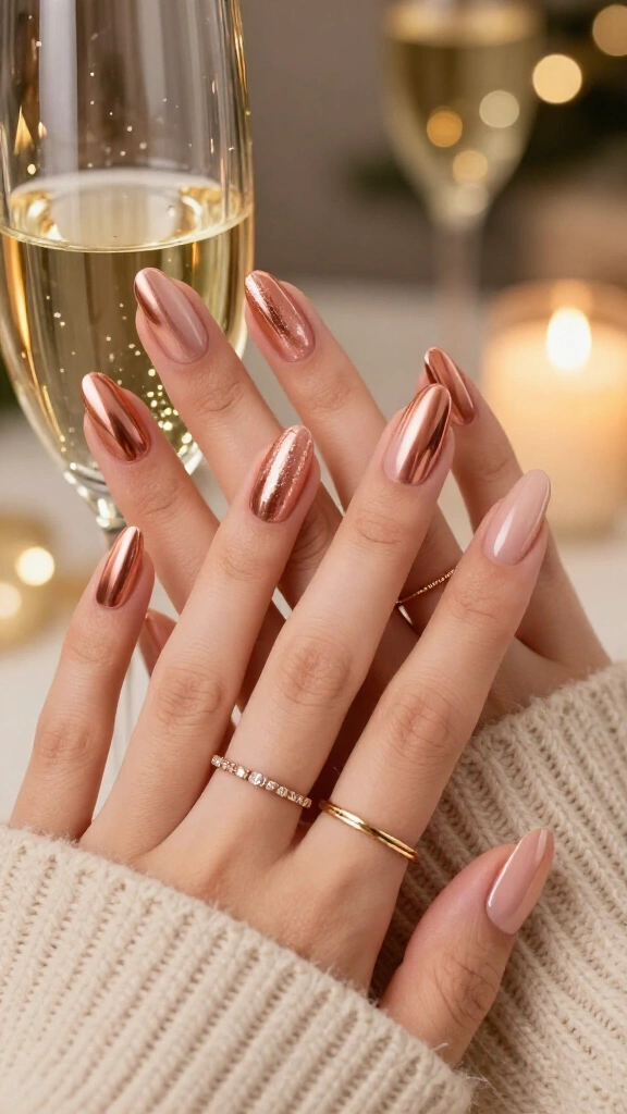 Rose Gold Mirror Glaze