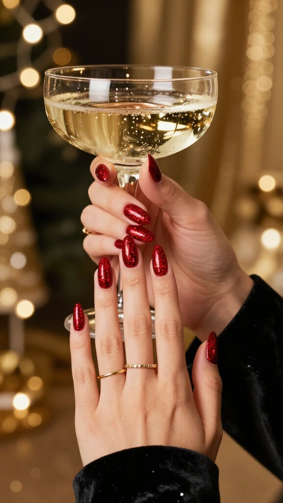 Classic Crimson with a Micro-Shimmer Twist