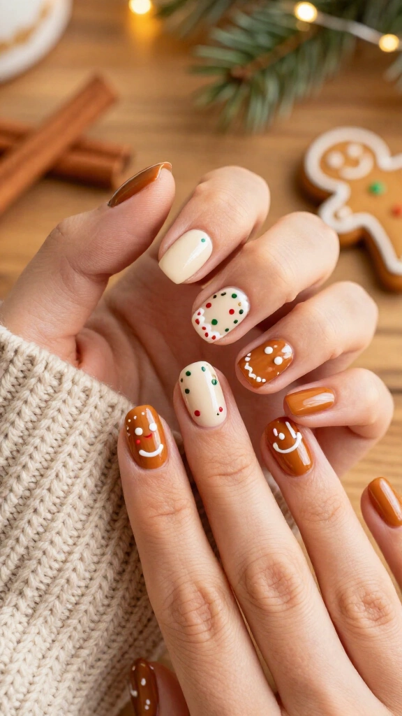 Short gingerbread nails