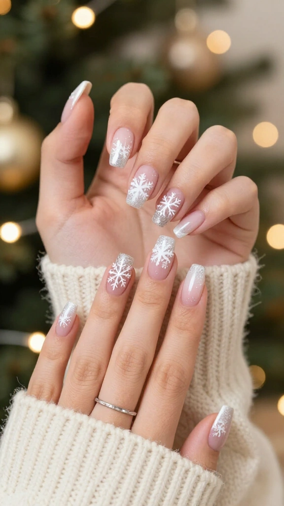 Frosted Snowflake Ombré