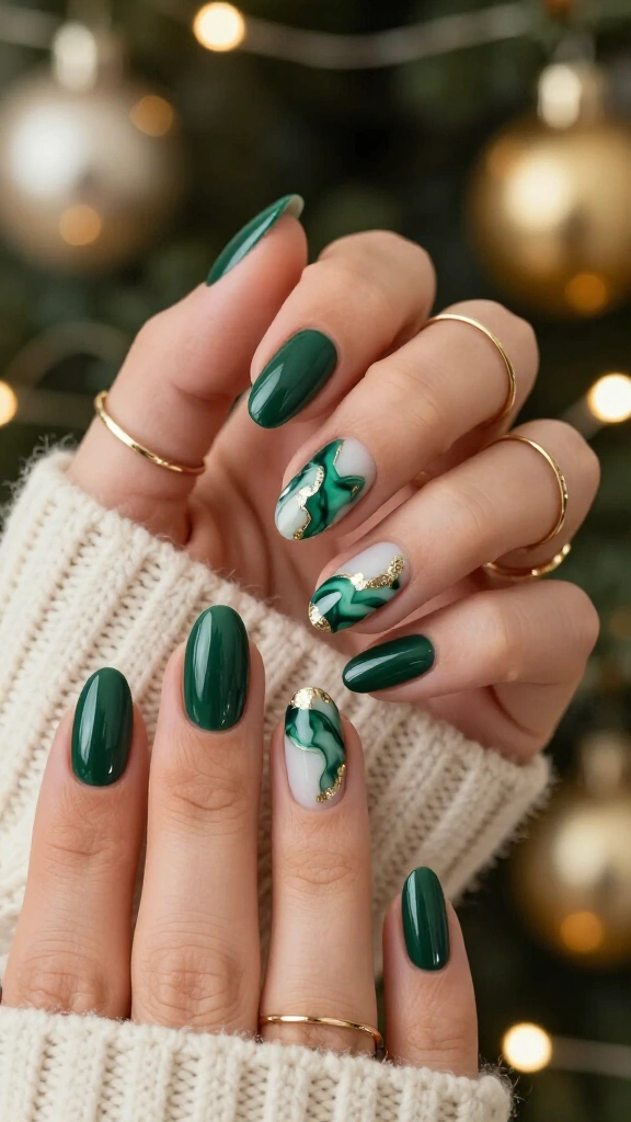 Emerald Marble Accents