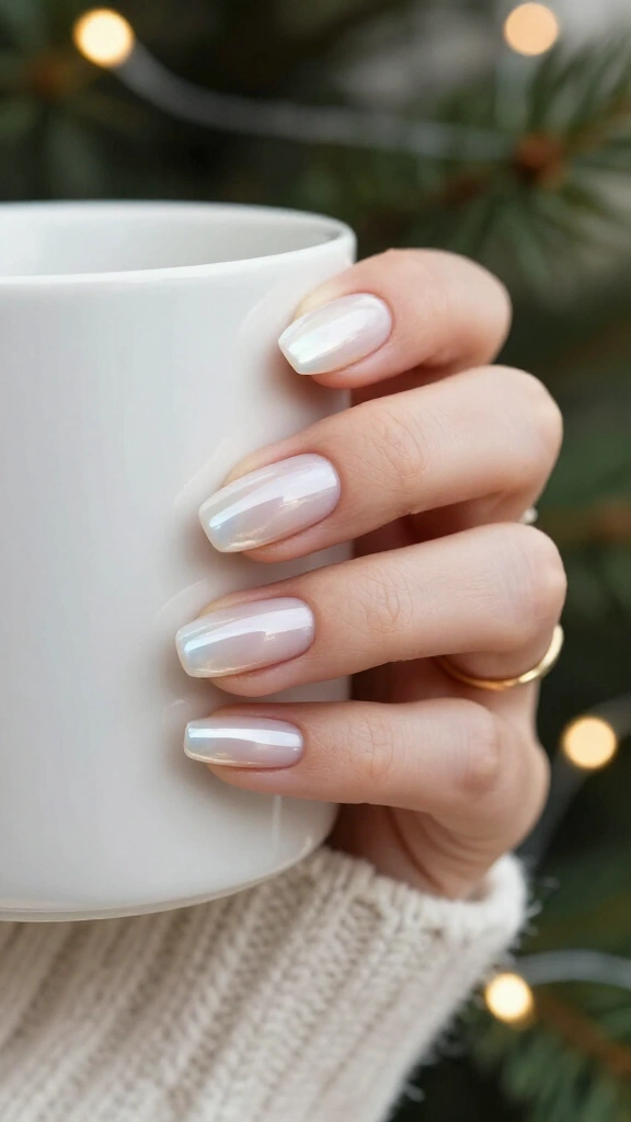 White chrome French tips
