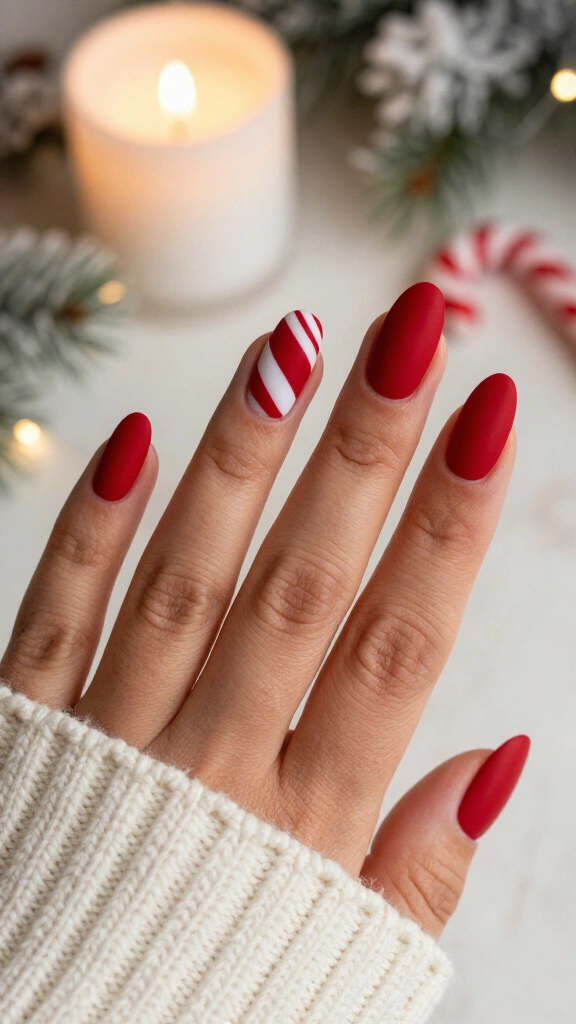 Matte Velvet Candy Stripes