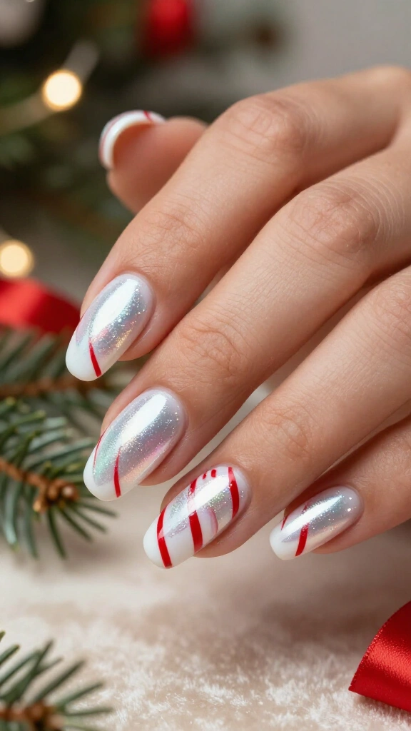 Chrome Glazed Candy Cane
