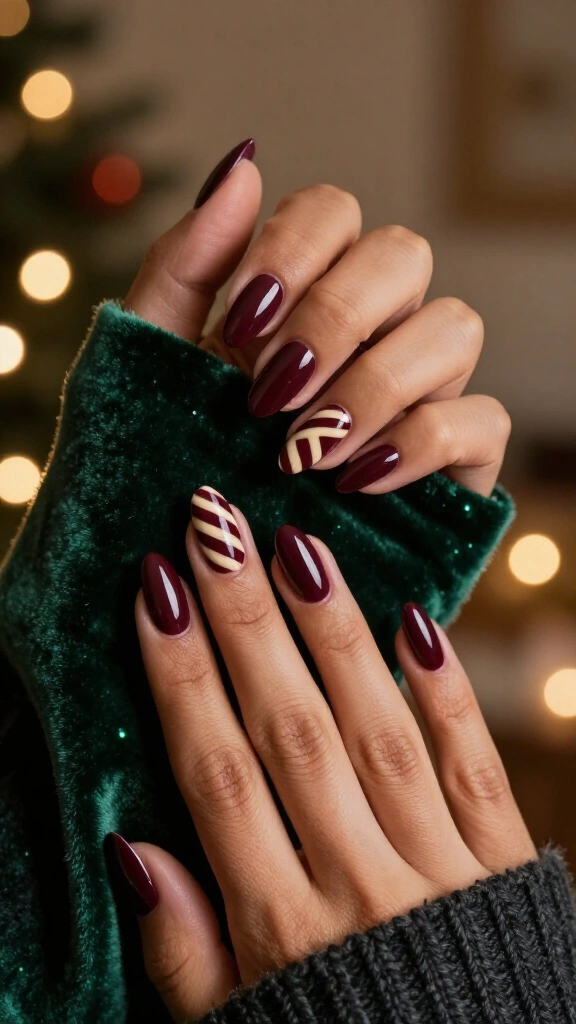 Dark Cherry Candy Cane Drama