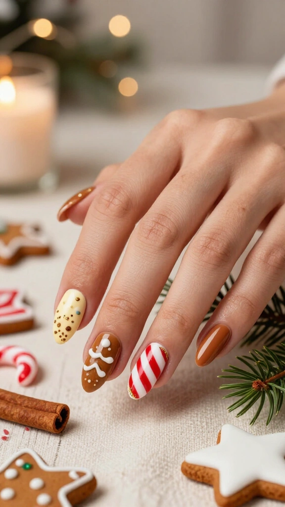 Gingerbread and Candy Cane Mashup