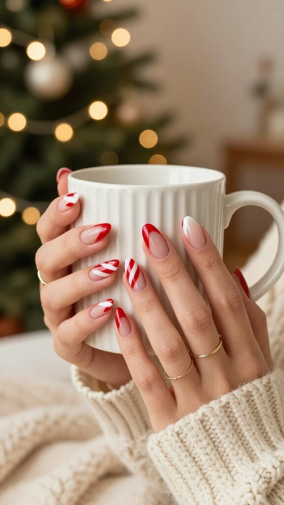 Nude Negative Space Stripes