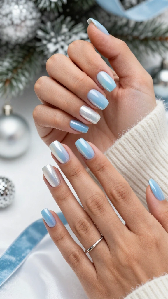 Glazed Donut Icy Blue