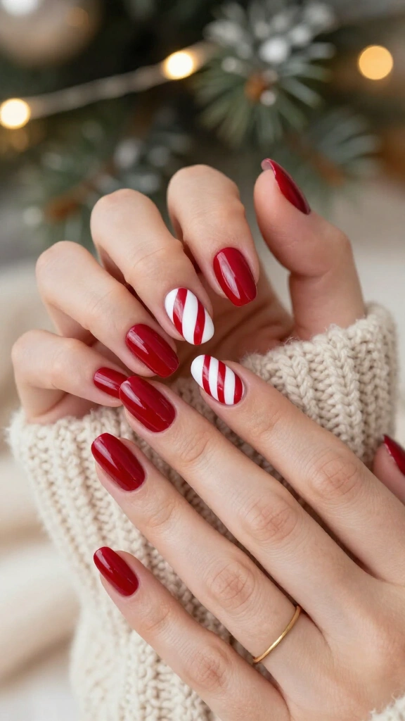 Inverted Candy Cane Half Moons