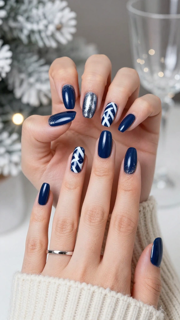 Royal Navy and Silver Candy Cane
