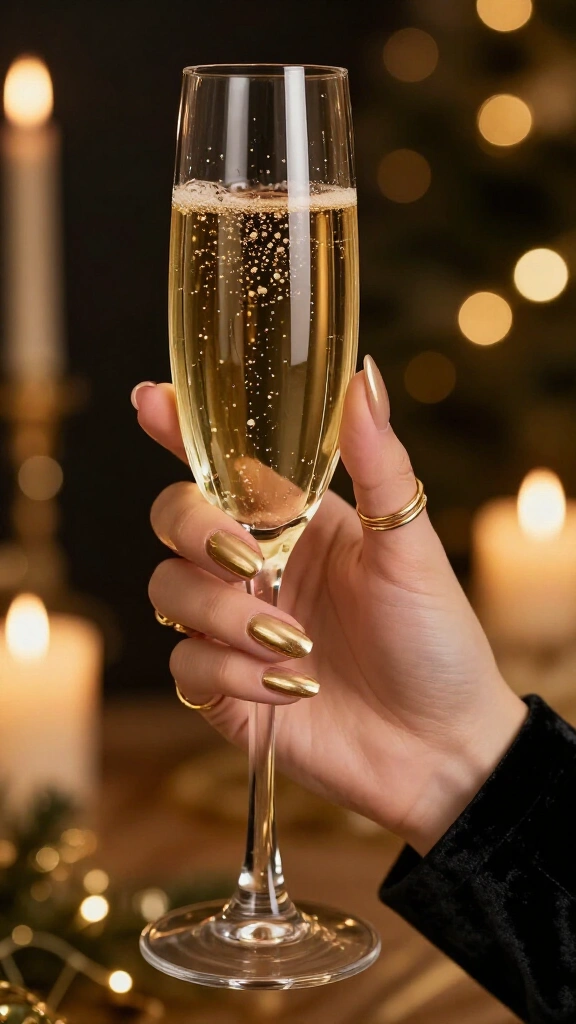 Liquid Champagne Gold Chrome