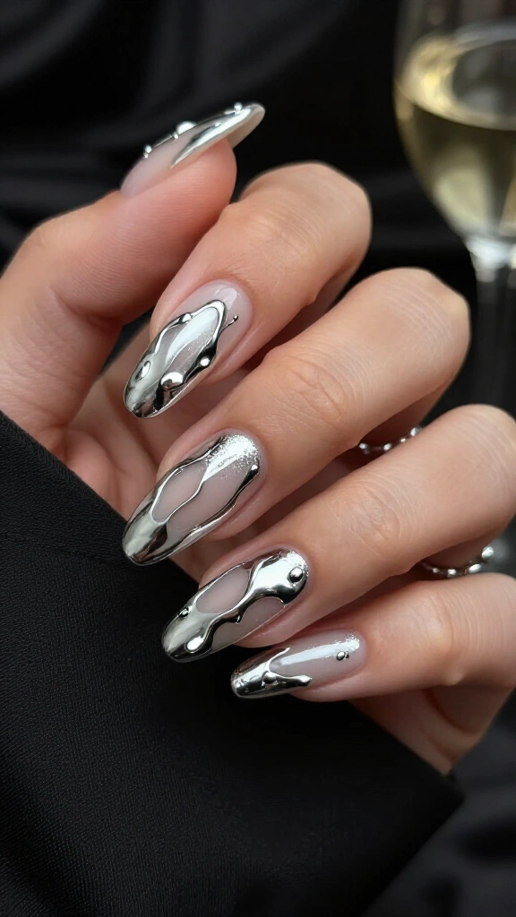 Molten Silver Drips